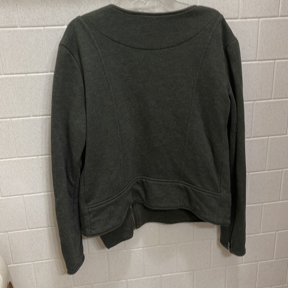 Athleta Zip Quilted jacket Outerwear size large- Moto Style - Picture 5 of 8